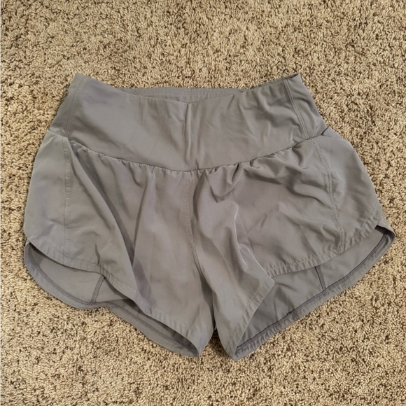 ‼️(3 for 30)‼️ GYM PEOPLE - High Waisted Running Shorts 4" Lavender Gray - Small - Picture 5 of 6